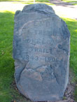End of the Oregon Trail marker