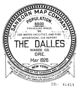 Sanborn Insurance Maps 1926-05 The Dalles Oregon Wasco County