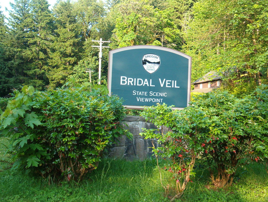 Bridal Veil sign